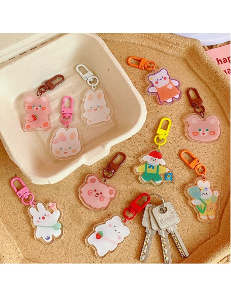 Cute Acrylic Pendant Keychains