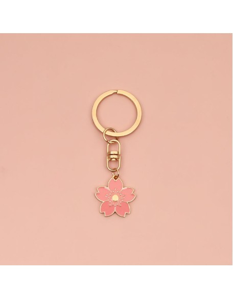 Sakura Metal Keychain