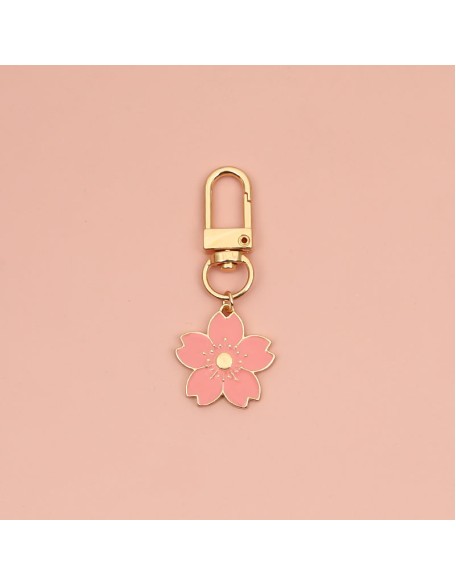 Sakura Metal Keychain