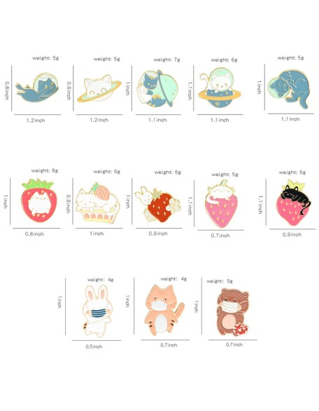 Cute Animal Enamel Pins