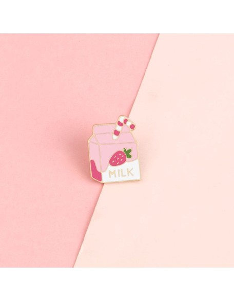 Milk Box Enamel Pins