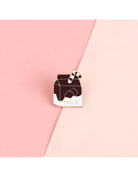 Milk Box Enamel Pins