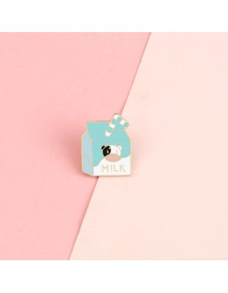 Milk Box Enamel Pins