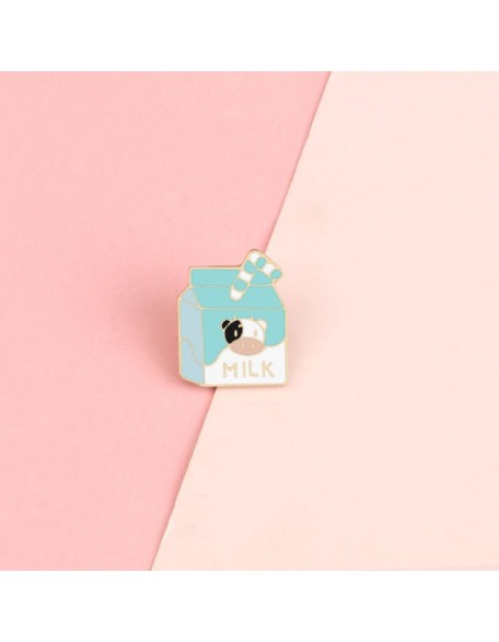 Milk Box Enamel Pins