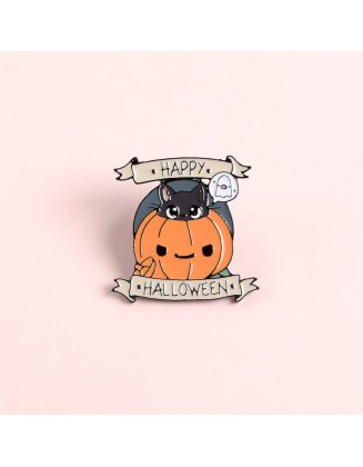 Cute Happy Halloween Enamel Pin