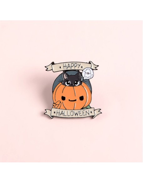 Cute Happy Halloween Enamel Pin