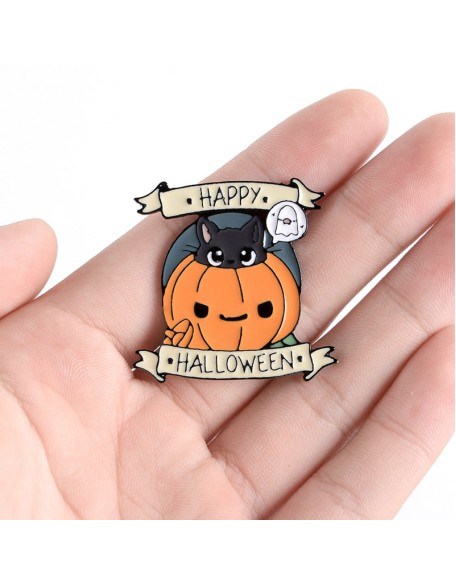 Cute Happy Halloween Enamel Pin