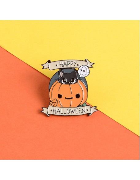 Cute Happy Halloween Enamel Pin