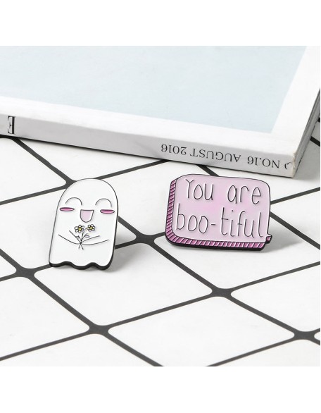 Cute Boo Enamel Pins