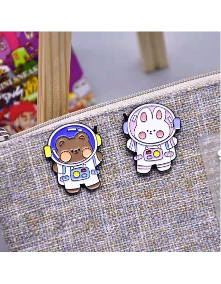 Cute Astronaut Animal Pins