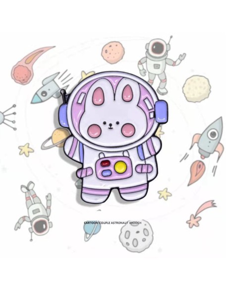 Cute Astronaut Animal Pins