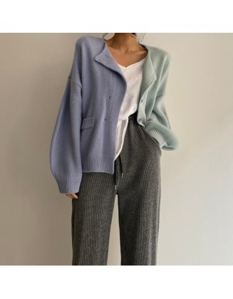 two-tone cardigan