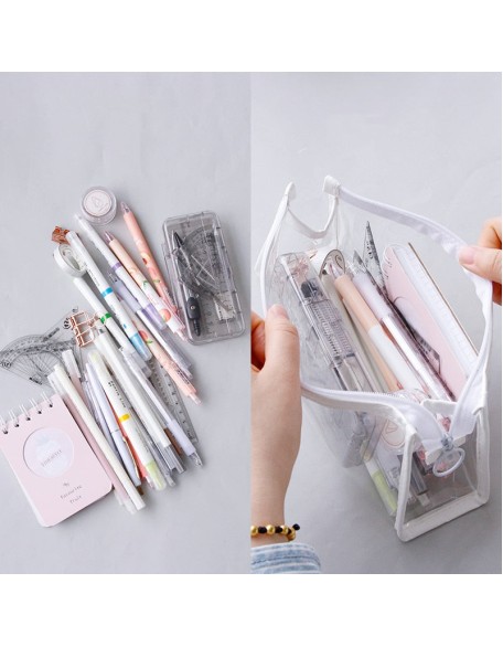 Transparent Large Pencil Case