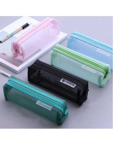 Mesh Pencil Case Bag