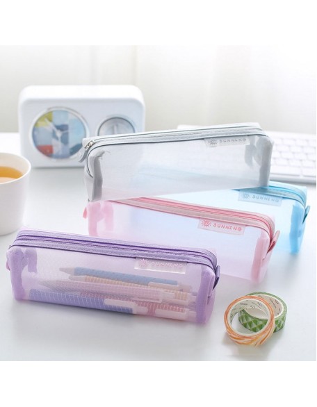 Mesh Pencil Case Bag