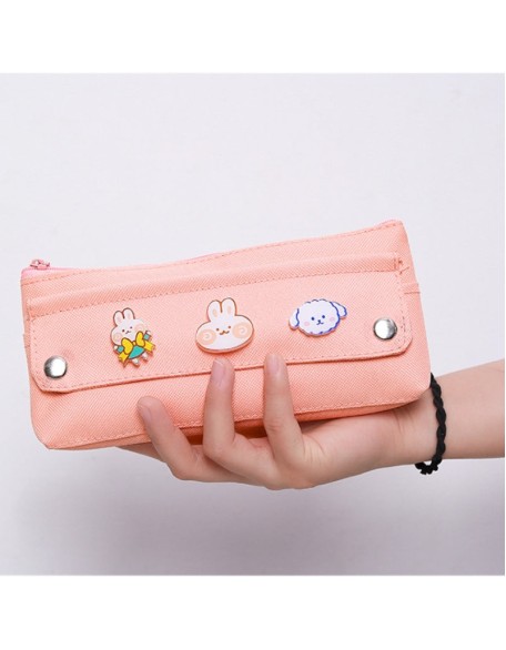 Cute Badge Pencil Case