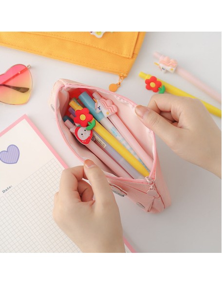 Cute Badge Pencil Case