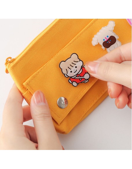 Cute Badge Pencil Case