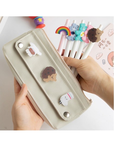 Cute Badge Pencil Case