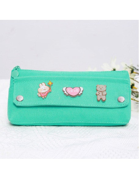 Cute Badge Pencil Case