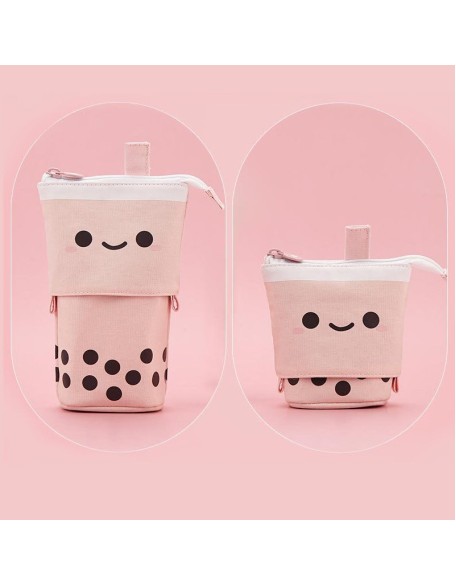 Retractable Bubble Tea Pencil Case