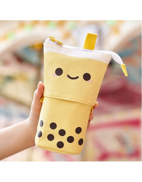 Retractable Bubble Tea Pencil Case