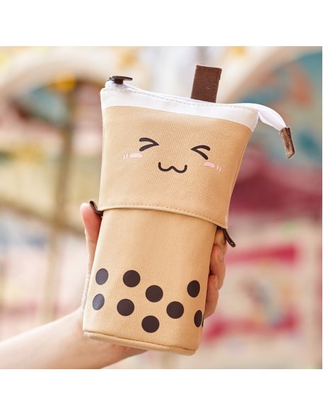 Retractable Bubble Tea Pencil Case