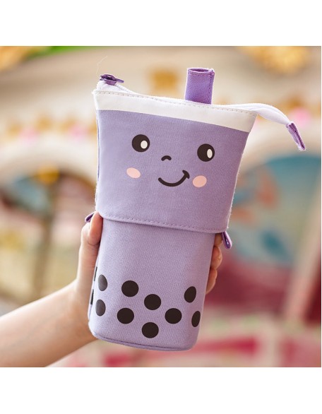 Retractable Bubble Tea Pencil Case