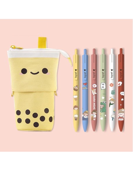 Retractable Bubble Tea Pencil Case