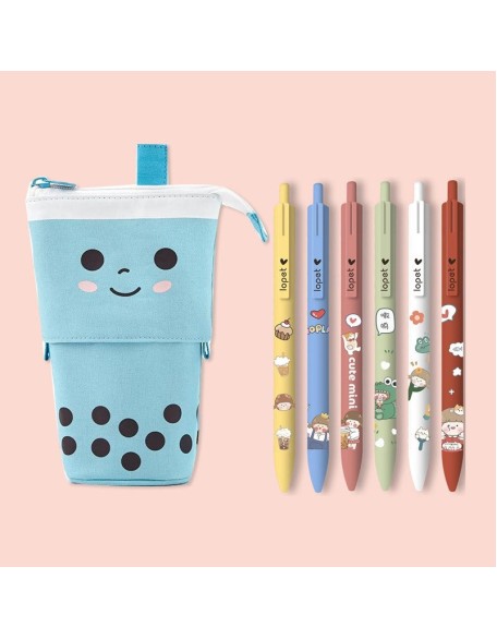 Retractable Bubble Tea Pencil Case