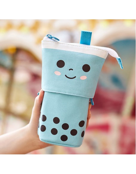 Retractable Bubble Tea Pencil Case