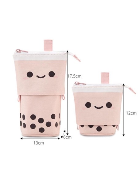 Retractable Bubble Tea Pencil Case