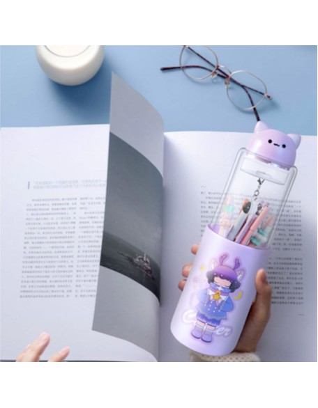 Cute Magnetic Lid Pencil Case