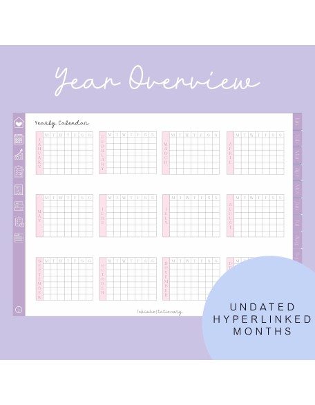 Minimal Undated Digital Planner