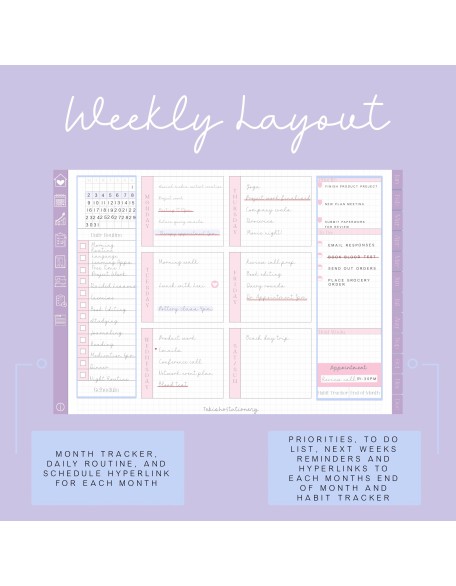 Minimal Undated Digital Planner