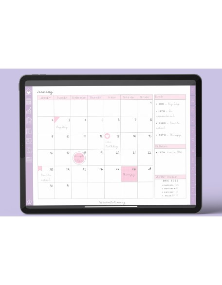 Minimal Undated Digital Planner