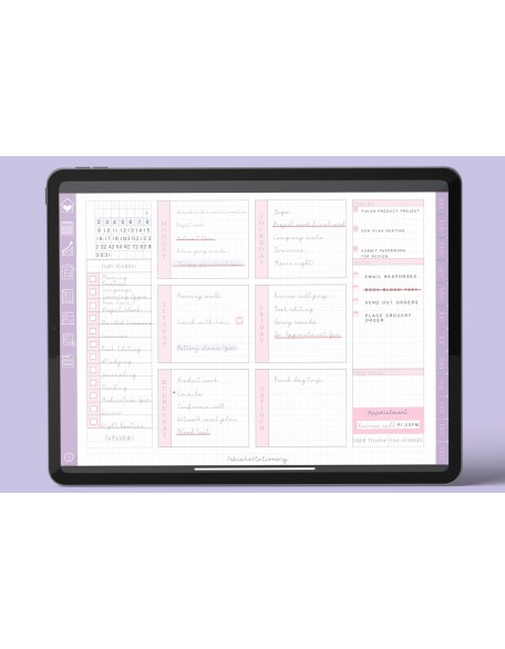 Minimal Undated Digital Planner