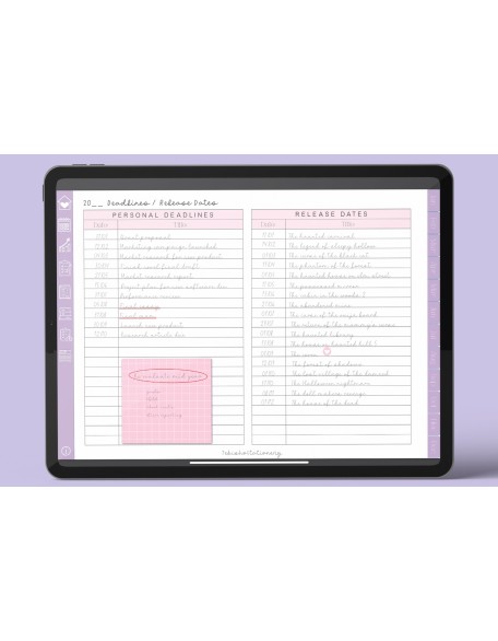 Minimal Undated Digital Planner