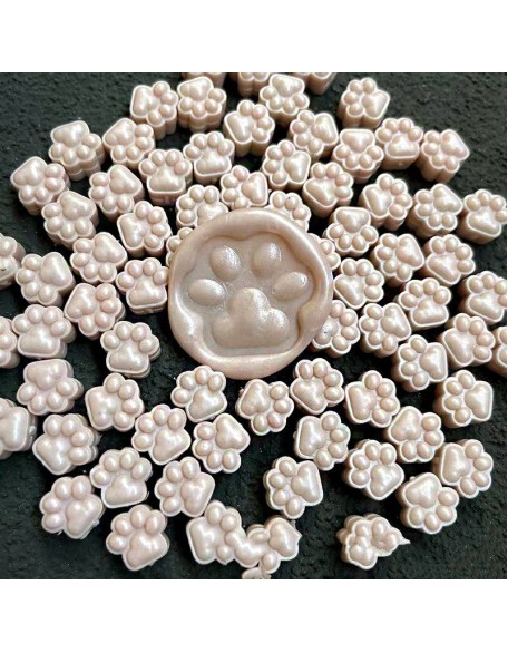 Cute Cat Paw Wax Beads