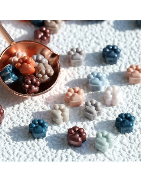 Cute Cat Paw Wax Beads