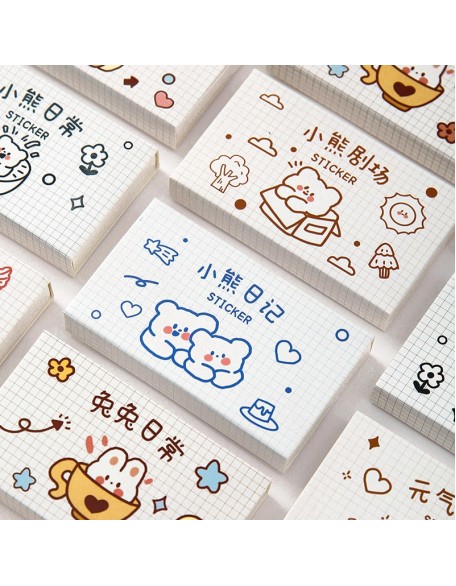 Cute Matchbox PET Stickers