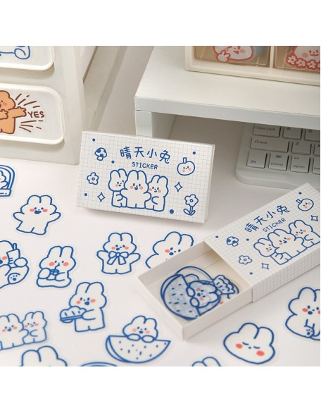 Cute Matchbox PET Stickers