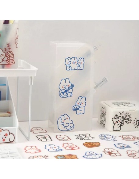 Cute Matchbox PET Stickers