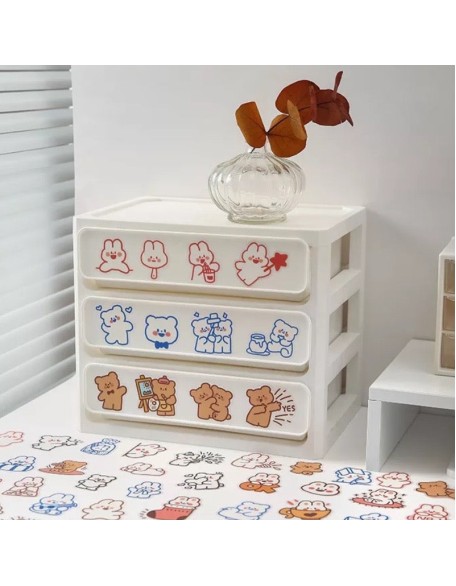 Cute Matchbox PET Stickers