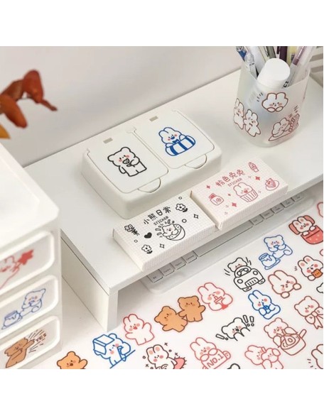 Cute Matchbox PET Stickers