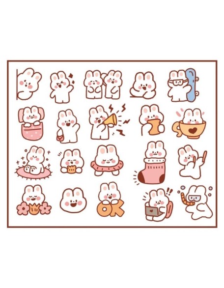 Cute Matchbox PET Stickers