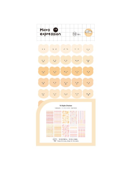 Cute Micro Expression Sticker Set