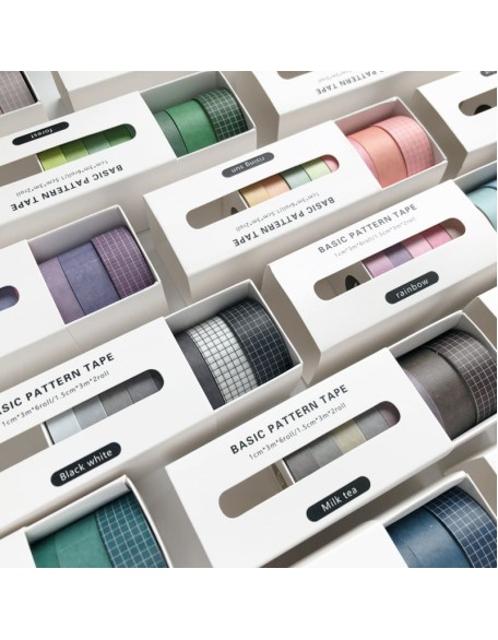 Solid Colour Washi Tape Box Sets