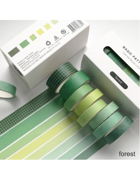 Solid Colour Washi Tape Box Sets