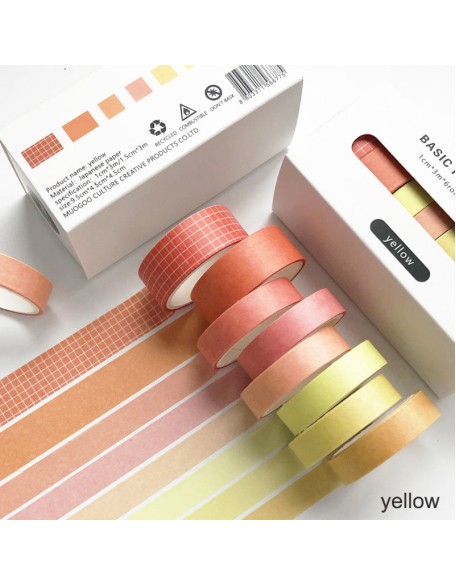 Solid Colour Washi Tape Box Sets